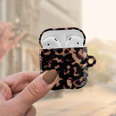 Tortoiseshell Custom Name AirPods Case